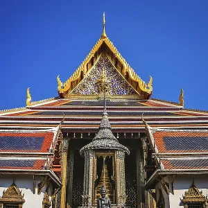 Buddhist Temple inside the Grand Palace complex in Bangkok Buddhist Temple inside the Grand Palace complex in Bangkok