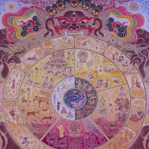 Buddhist wall painting, Tibetan Buddhism Buddhist wall painting, Tibetan Buddhism