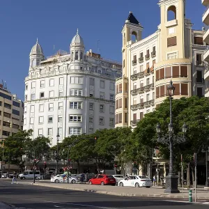 Building in Placa America, Valencia, Spain