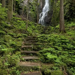 Burgbach Waterfall in Schapbach
