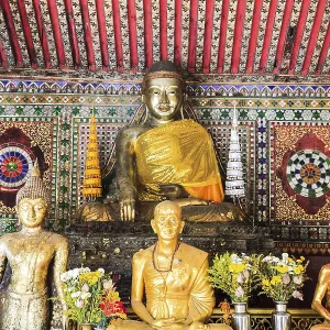 Burmese style buddha in wat phra kaew don tao at lampang province