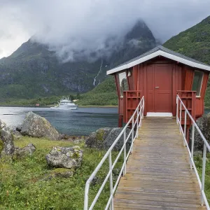 Cabin on the campsite at Raften at the Raftsund Cabin on the campsite at Raften at the Raftsund