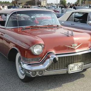 Cadillac Fleetwood Sixty 1957, at a meeting of classic American cars in Ystad Cadillac Fleetwood Sixty 1957, at a meeting of classic American cars in Ystad