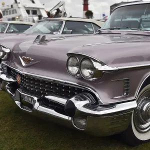 Cadillac Sedan DeVille at classic car meeting in Busum Cadillac Sedan DeVille at classic car meeting in Busum