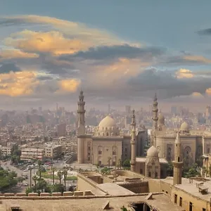 Cairo with Al-Azhar mosque, Cairo, Egypt Cairo with Al-Azhar mosque, Cairo, Egypt