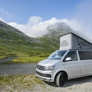 Camper, VW California, Reinheimen National Park Camper, VW California, Reinheimen National Park