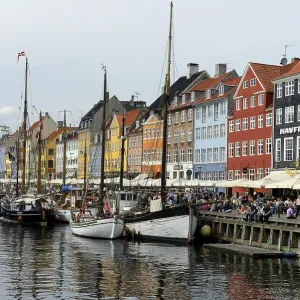 Canal Nyhavn, Copenhagen, Denmark, Europe Canal Nyhavn, Copenhagen, Denmark, Europe