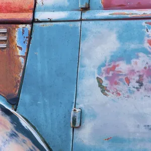 Car, colourful paint pattern, vintage car