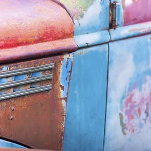 Car, colourful paint pattern, vintage car