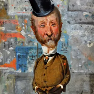 Caricature by Angiolo Tricca, 1875