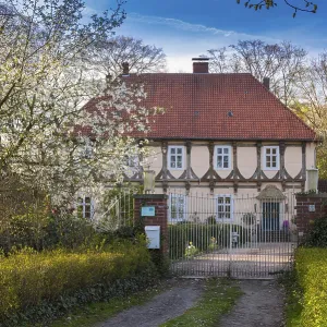 Castle Hopen in spring, Oldenburger Muensterland