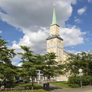Cathedral, Tromso Domkirke, Tromso, Norway, Europe Cathedral, Tromso Domkirke, Tromso, Norway, Europe