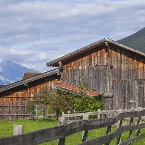 Cattle stable with view of the Karwendel North Range