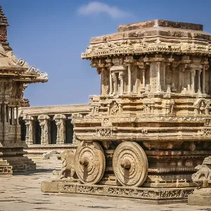 Chariot - Vittalla temple in Hampi, India Chariot - Vittalla temple in Hampi, India