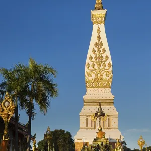Chedi of Wat Phra That Phanom, blue hour