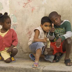 Children posing, Havana, Cuba