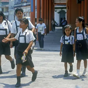 Children in school uniforms, Iquitos Children in school uniforms, Iquitos
