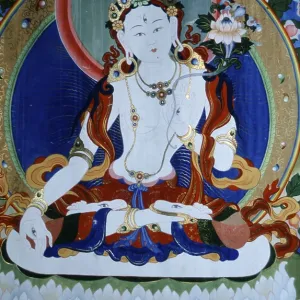 Choijin Llama Monastery, painting of White Tara Choijin Llama Monastery, painting of White Tara