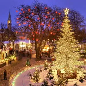 The Christmas tree in Tivoli, Copenhagen