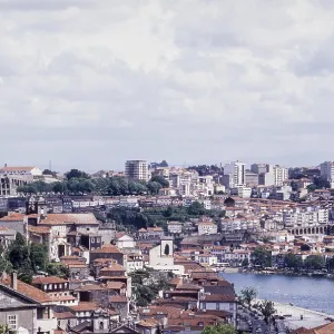 City Panorama over Douro Print, Porto, Portugal