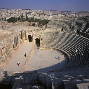 City Theatre, Oval Forum, Jerash (Jerash), Jordan City Theatre, Oval Forum, Jerash (Jerash), Jordan
