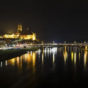 City view with Albrechtsburg, cathedral