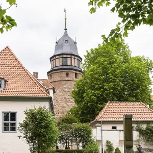 City view, castle in the district town of Diepholz