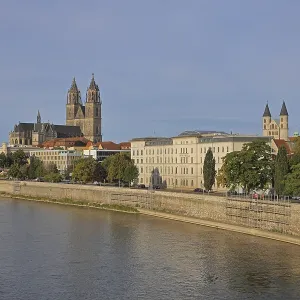 Magdeburg Cityscape Print, Saxony-Anhalt, Germany