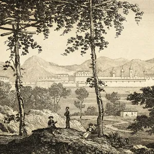 Cityscape of Pamplona, Navarra province