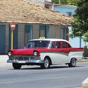 Classic American car in Havana in Cuba Vintage car in Havana