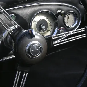 Classic car cockpit