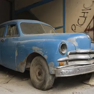 Classic car parked in the streets of Havana Classic car parked in the streets of Havana