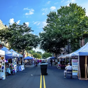 Classic car show with vendors at summerfest in york south carolina Classic car show with vendors at summerfest in york south carolina