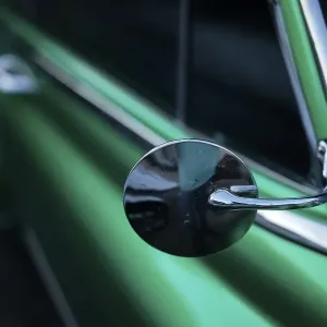 Classic car, vintage car, rear view mirror Classic car, vintage car, rear view mirror