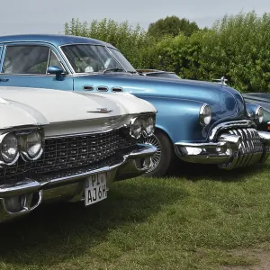 Classic cars, US cars at classic car meeting in Breiholz Classic cars, US cars at classic car meeting in Breiholz