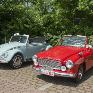 Two Classic Convertibles, Print