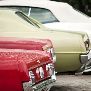 Detail of classic retro vintage cars closeup Detail of classic retro vintage cars closeup