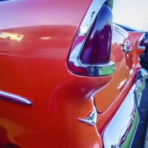 Classic vintage car details at a car show Classic vintage car details at a car show