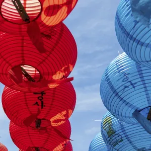 Close up of beautiful paper lanterns Close up of beautiful paper lanterns