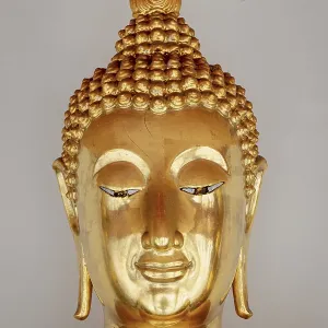 Close up of Buddhas head, Royal Grand Palace Close up of Buddhas head, Royal Grand Palace