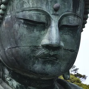 Close-up of the Big Buddha in Kotokuin Temple Close-up of the Big Buddha in Kotokuin Temple