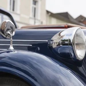 Close-up of a classic and luxury car - limousine Close-up of a classic and luxury car - limousine