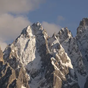 Close-up of the Haunhold mountain peak in the evening light Close-up of the Haunhold mountain peak in the evening light