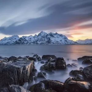 Coast at Vareid, Flakstadoya, Lofoten Coast at Vareid, Flakstadoya, Lofoten