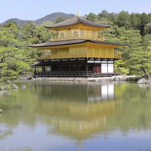 Colorful Kinkaku-ji, Golden Pavilion Colorful Kinkaku-ji, Golden Pavilion