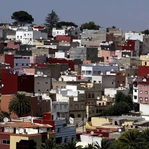 Colourful Houses in Safi, Morocco Print