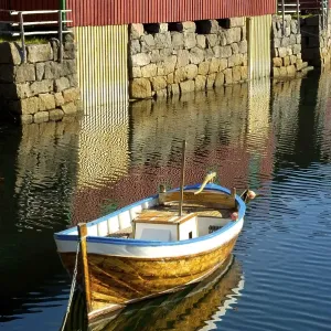 Colourful Rorbuer Print, Stamsund Vestvagoya Lofoten Norway