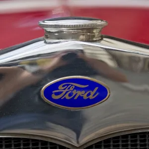Company logo on oldtimer Ford model A Company logo on oldtimer Ford model A