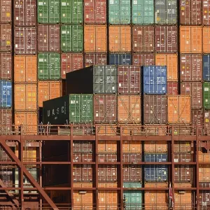 Container, Port of Hamburg, Hamburg, Germany