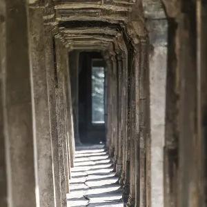 Corridor in the Angkor Wat temple complex Corridor in the Angkor Wat temple complex